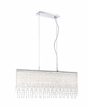 Eurofase Lighting 34044-018 Alwater 2" Hanging Linear Pendant Ceiling Light, Chrome Finish