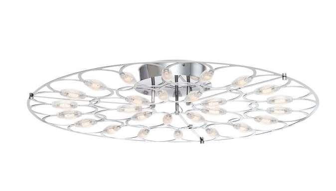 Eurofase Lighting 34068-014 Rotolo Large LED Semi Flush Surface Mount, Wattage 27W , Chrome Finish
