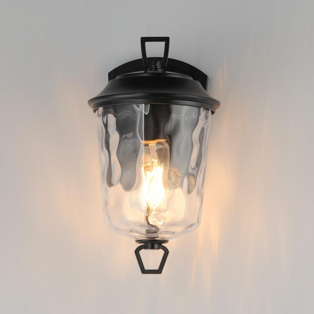 Maxim Lighting 34211WGDBZ Prescott 1 Light 12.5 inch Dark Bronze Outdoor Wall Light - Lit Detail View