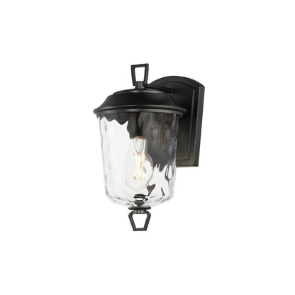 Maxim Lighting 34211WGDBZ Prescott 1 Light 12.5 inch Dark Bronze Outdoor Wall Light - Front View on White