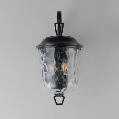 Maxim Lighting 34212WGDBZ Prescott Outdoor Wall Light Water Glass Shade Close-Up