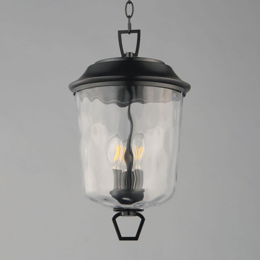 Maxim Lighting 34213WGDBZ Prescott 3 Light Dark Bronze Outdoor Pendant - Front View