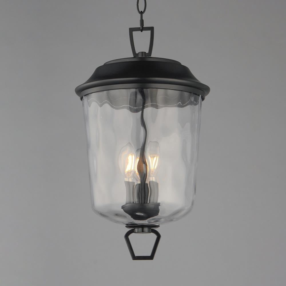 Maxim Lighting 34213WGDBZ Prescott 3 Light Dark Bronze Outdoor Pendant - Close-Up Angle View