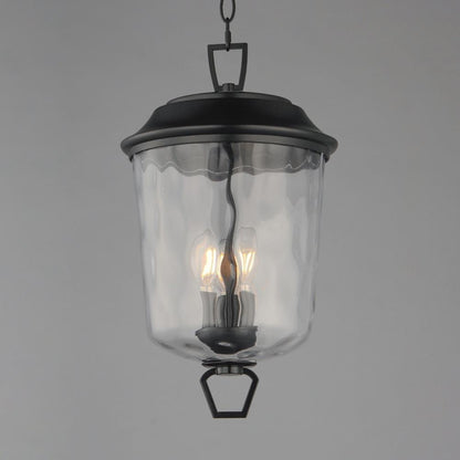Maxim Lighting 34213WGDBZ Prescott 3 Light Dark Bronze Outdoor Pendant - Close-Up Angle View