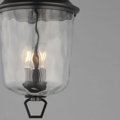 Maxim Lighting 34213WGDBZ Prescott 3 Light Dark Bronze Outdoor Pendant - Detail Bottom View