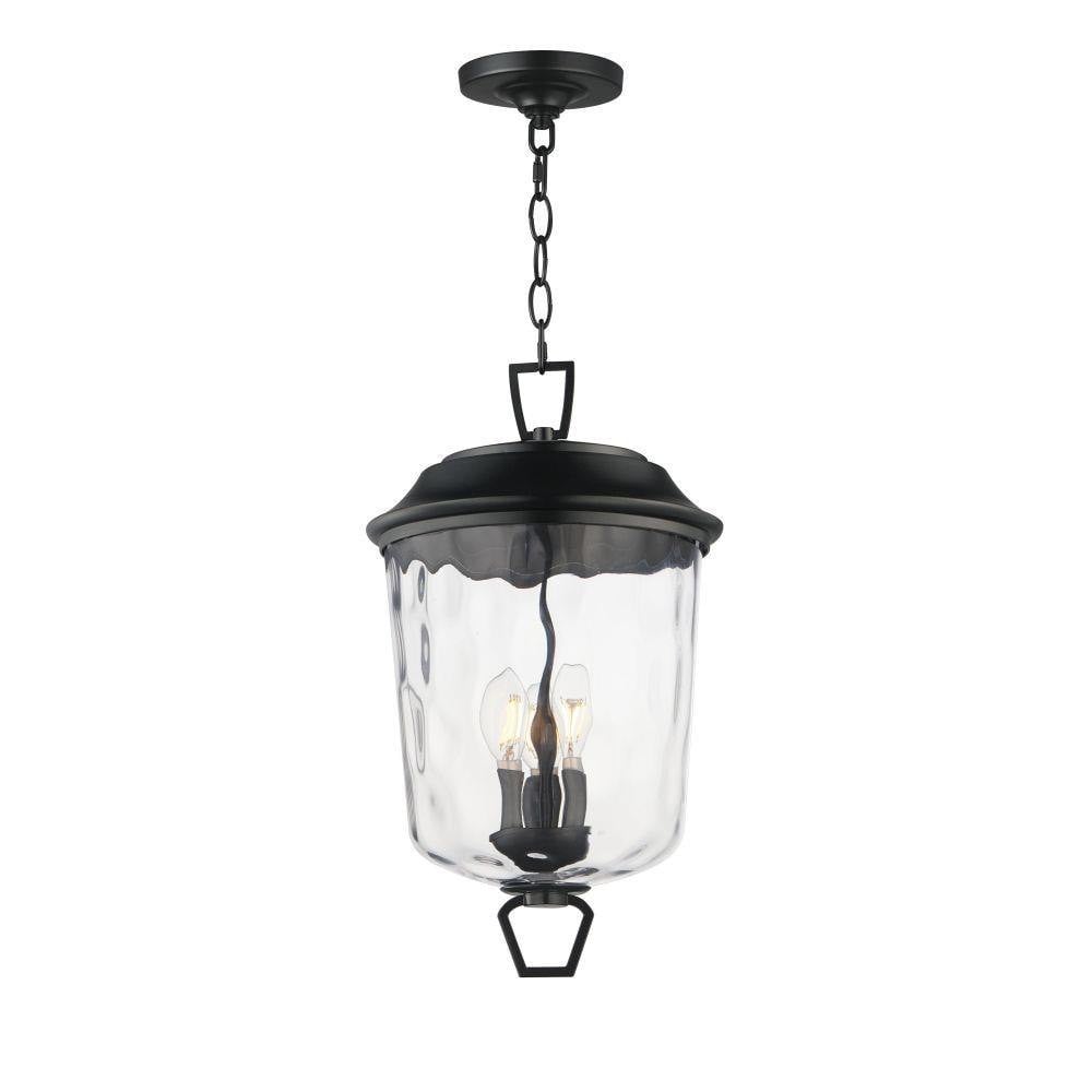 Maxim Lighting 34213WGDBZ Prescott 3 Light Dark Bronze Outdoor Pendant - Full Profile View