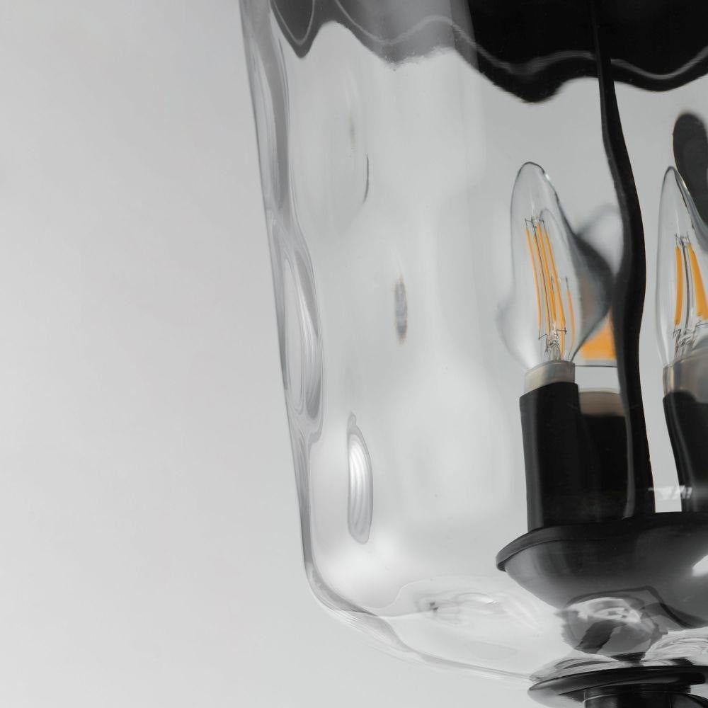 Maxim Lighting 34214WGDBZ Prescott 3 Light Outdoor Wall Mount - Water Glass Close-Up Detail