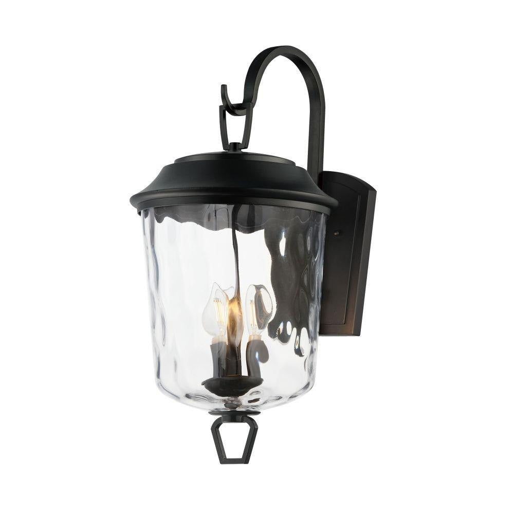 Maxim Lighting 34214WGDBZ Prescott 3 Light Outdoor Wall Mount - Full Product View White Background