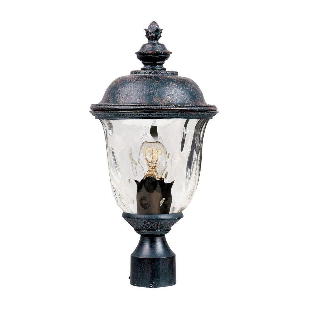 Maxim Lighting 3426WGOB Carriage House DC 1 Light Oriental Bronze Outdoor Post Mount Light