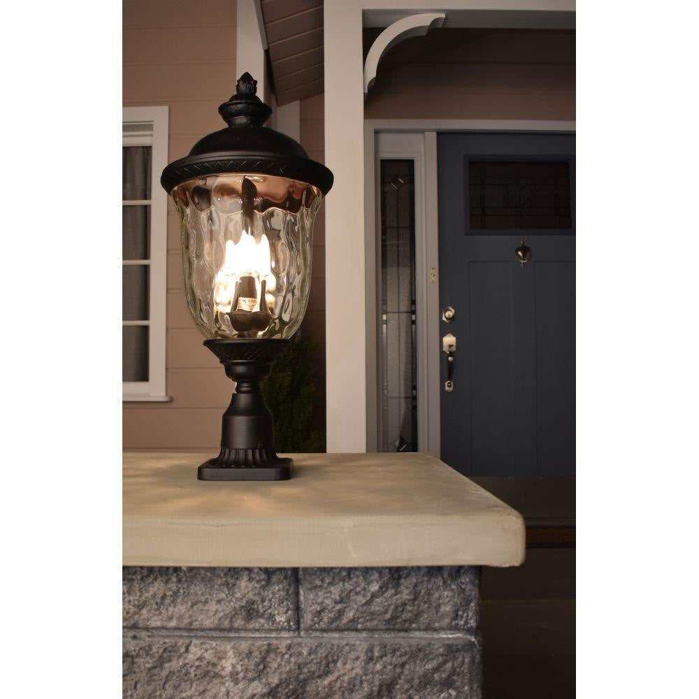 Maxim Lighting 3426WGOB Carriage House DC Oriental Bronze Outdoor Post Mount Light - Porch Lifestyle
