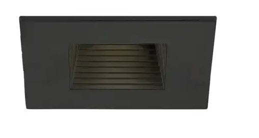 Eurofase Lighting 34891-40-01 2.5-in 8W Recessed Square Baffle LED, 600 lm, 120V, 3000K, Black Finish