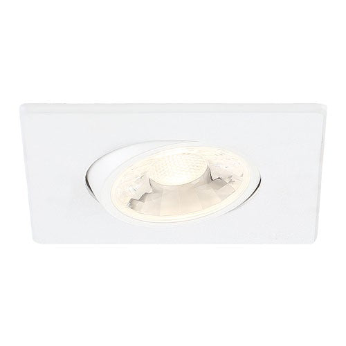 Eurofase Lighting 34892-40-02 3-in 8W Recessed Square Gimbal LED, 600 lm, 120V, 4000K, White Finish