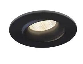 Eurofase Lighting 34897-30-01 3.5-in 12W Round Recessed Gimbal LED, 800 lm, 120V, 3000K, Black Finish