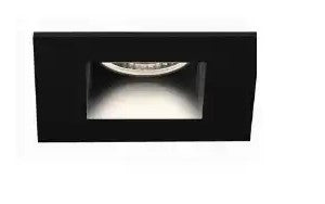 Eurofase Lighting 34898-30-01 3.5-in 12W Square Recessed Gimbal LED, 800 lm, 120V, 3000K, Black Finish