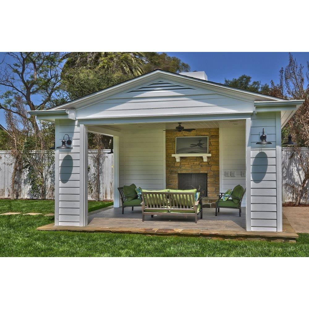Maxim Lighting 35002EB Wharf Outdoor Wall Lantern - Lifestyle Outdoor Patio Setting