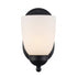 Trans Globe Lighting 3501-1 BK Clayton 1 Light Black Wall Light