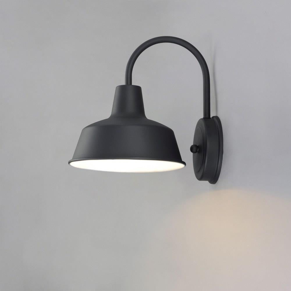 Maxim Lighting 35015WZ Pier M 1 Light Outdoor Wall Mount installed on exterior wall illuminated