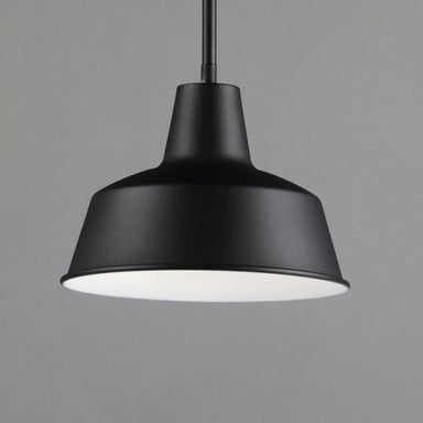 Maxim Lighting 35017EB Pier M 1 Light 8.25 Inch Empire Bronze Outdoor Pendant - close-up detail on gray background