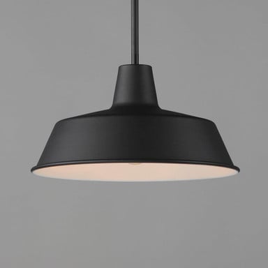Maxim Lighting 35019BK Pier M 1 Light 14 inch Black Outdoor Pendant - Side Detail