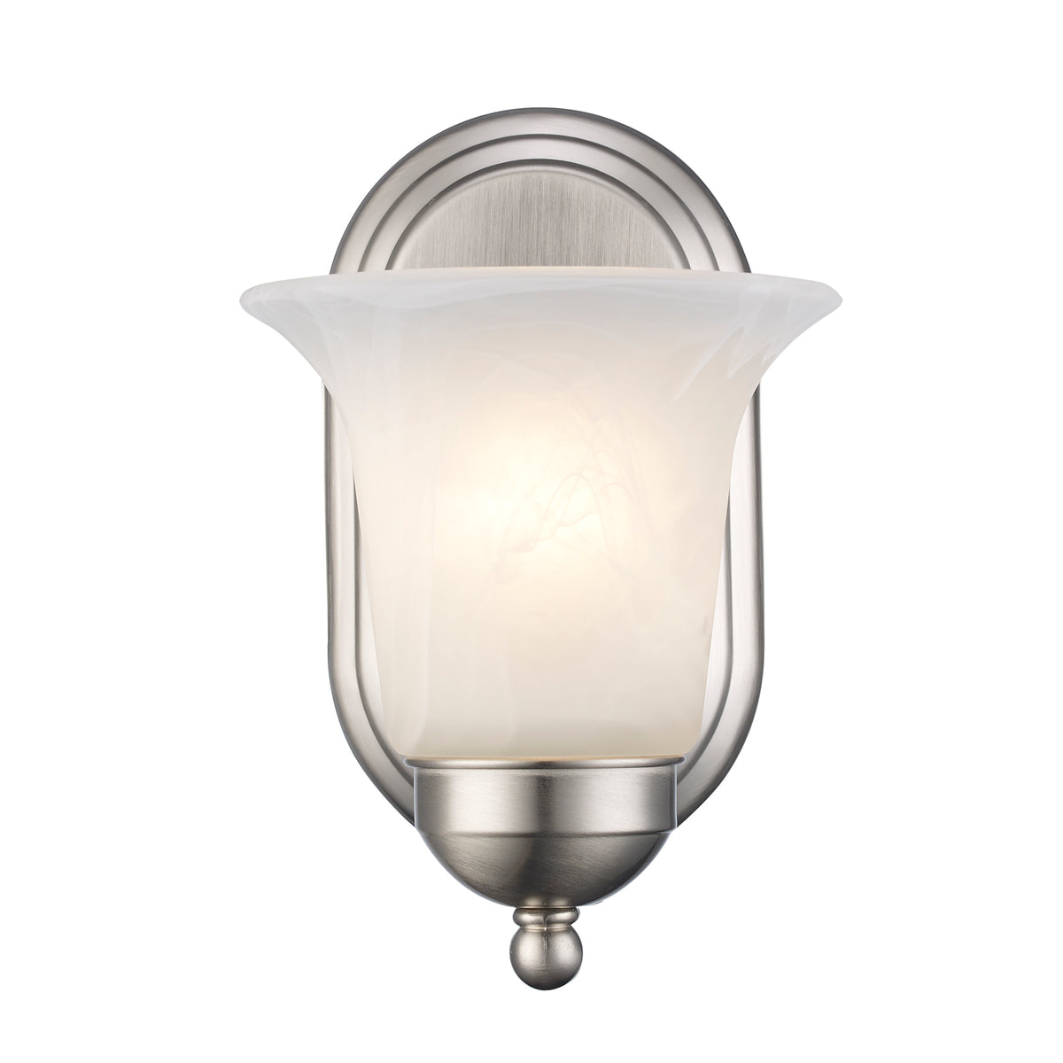 Trans Globe Lighting 3501 BN Rusty 1 Light Brushed Nickel Wall Sconce