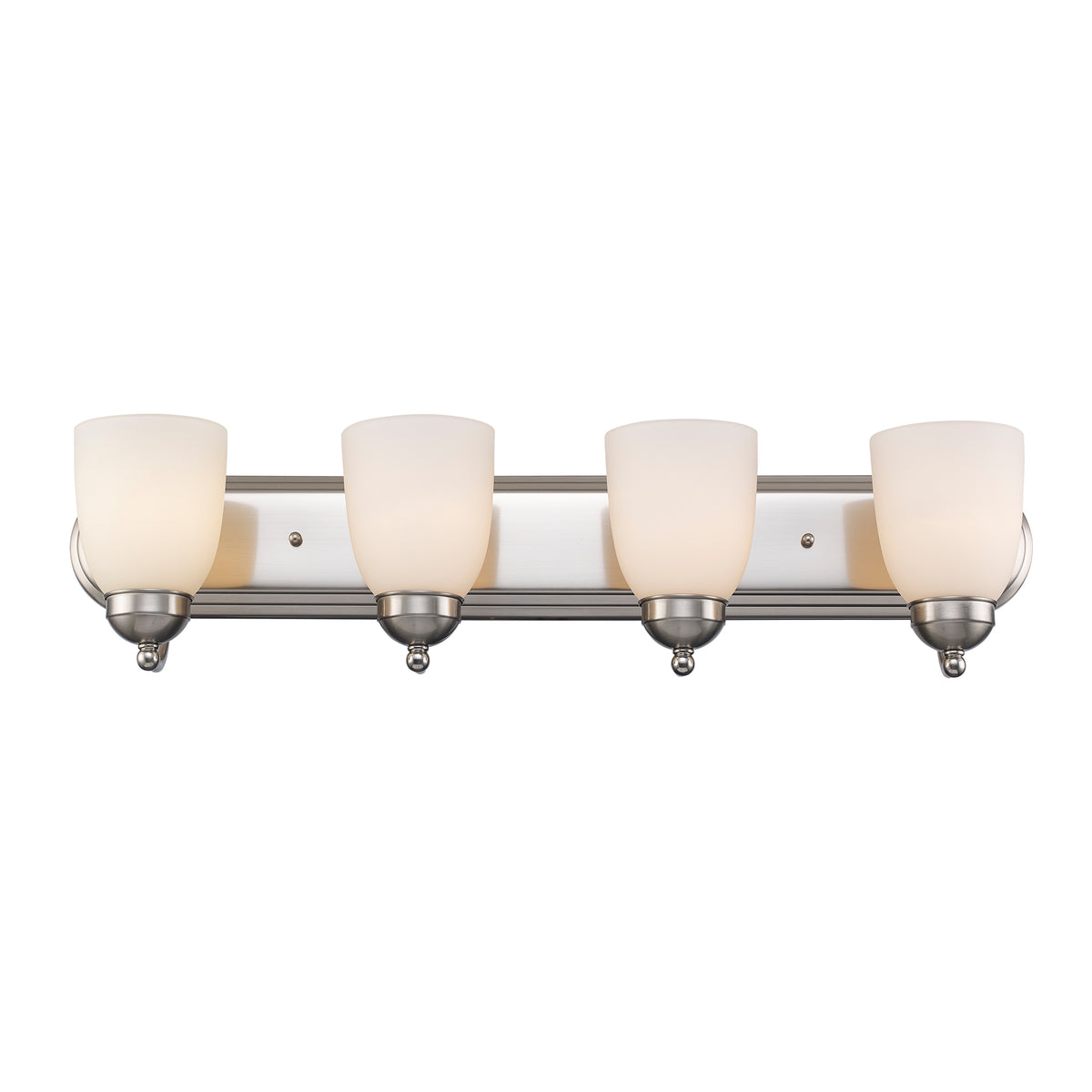 Trans Globe Lighting 3504-1 BN Clayton 4 Light Brushed Nickel Bath Vanity Wall Light