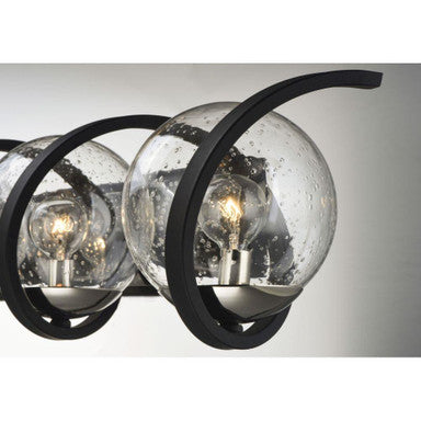 Maxim Lighting 35107CDBKPN Curlicue Bath Vanity Wall Light - Angled Detail View