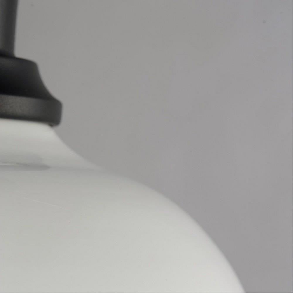 Maxim Lighting 35110WTBK Granville Outdoor Flush Mount - White Shade Detail