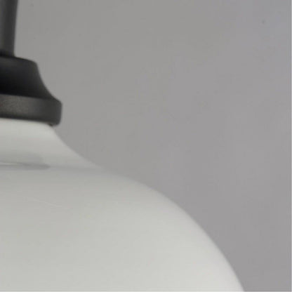 Maxim Lighting 35110WTBK Granville Outdoor Flush Mount - White Shade Detail