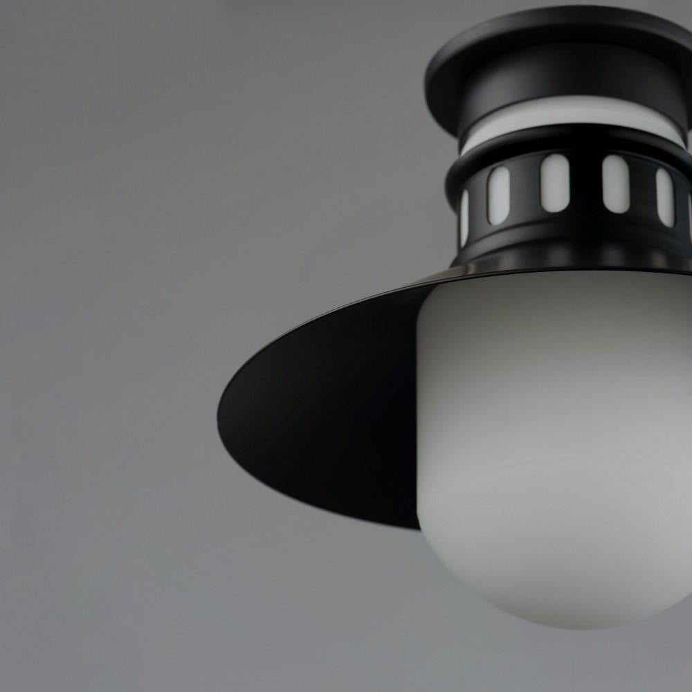 Maxim Lighting 35120SWBKAB Admiralty Outdoor Flush Mount Close-Up Detail View