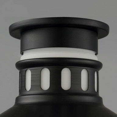 Maxim Lighting 35120SWBKAB Admiralty Outdoor Flush Mount Top Canopy Detail View