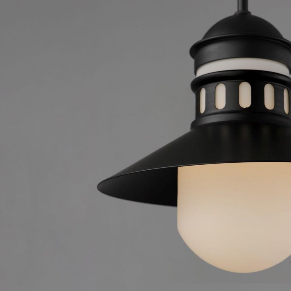 Maxim Lighting 35121SWBK Admiralty Outdoor Pendant - Angled Close-Up Detail