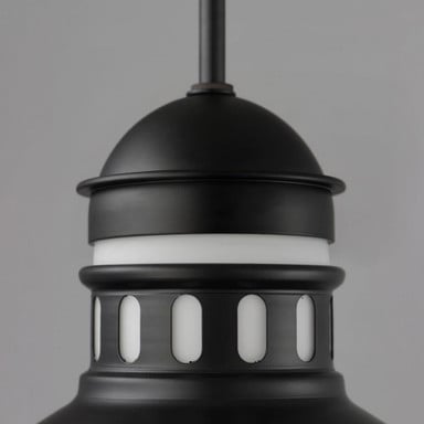 Maxim Lighting 35121SWBK Admiralty Outdoor Pendant - Top Detail Close-Up