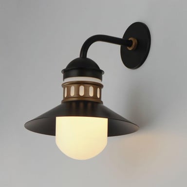 Maxim Lighting 35124SWBKAB Admiralty 1 Light Outdoor Wall Lantern Angle View