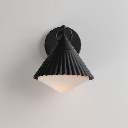Maxim Lighting 35132WTBK Odette 1 Light 9.5 inch Black Outdoor Wall Light - Side View