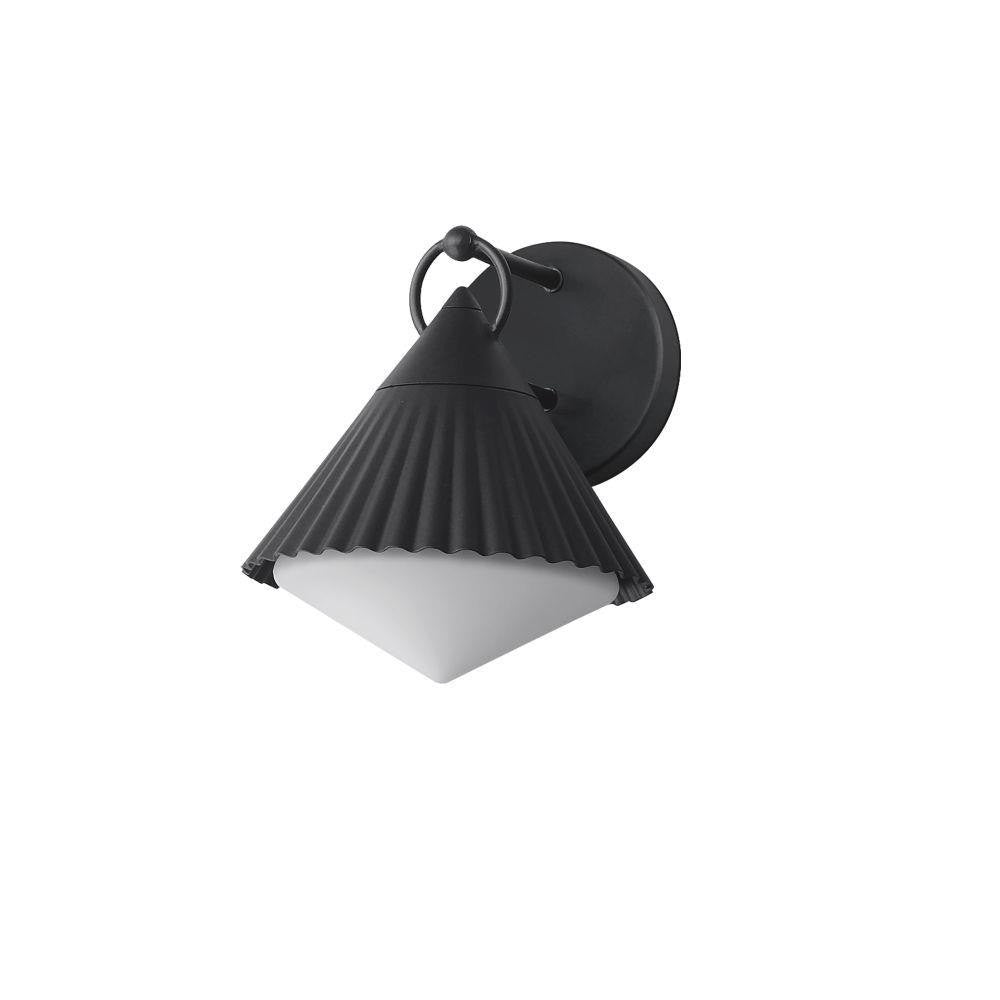 Maxim Lighting 35132WTBK Odette 1 Light 9.5 inch Black Outdoor Wall Light - White Background