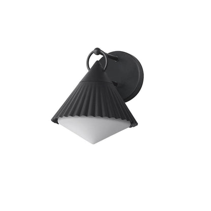 Maxim Lighting 35132WTBK Odette 1 Light 9.5 inch Black Outdoor Wall Light - White Background