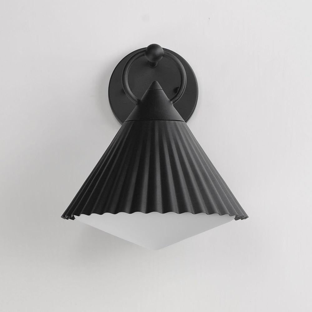 Maxim Lighting 35134WTBK Odette Black Outdoor Wall Lantern - Front Mounted View