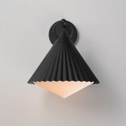 Maxim Lighting 35136WTBK Odette 1 Light Black Outdoor Wall Light Installed on Wall