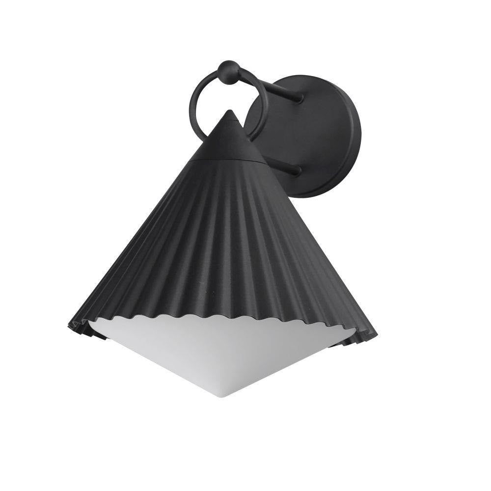 Maxim Lighting 35136WTBK Odette 1 Light Black Outdoor Wall Sconce on White Background