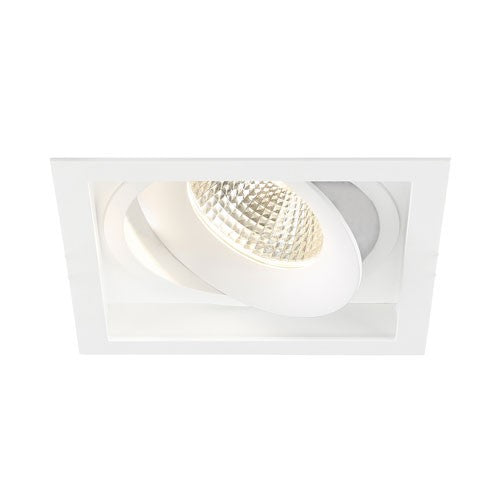 Eurofase Lighting 35138-30-02 6-in 26W Amigo Downlight w/ Trim, Square, GIM, 120V-277V, 3000K, White Finish