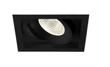 Eurofase Lighting 35138-35-01 6-in 26W Amigo Downlight w/ Trim, Square, GIM, 120V-277V, 3000K, Black Finish