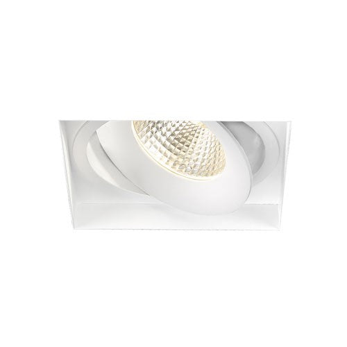 Eurofase Lighting 35140-35-02 1-Light  Square Trimless Gimbal Recessed - 26W - Input Voltage 120V/277V - 2560 Lumens - 3500K Neutral White - White Finish