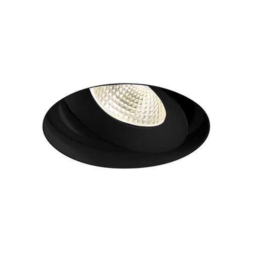 Eurofase Lighting 35144-35-01 1-Light Round Trimless Gimbal Recessed - 26W - Input Voltage 120V/277V - 2560 Lumens - 3500K Neutral White - Black Finish