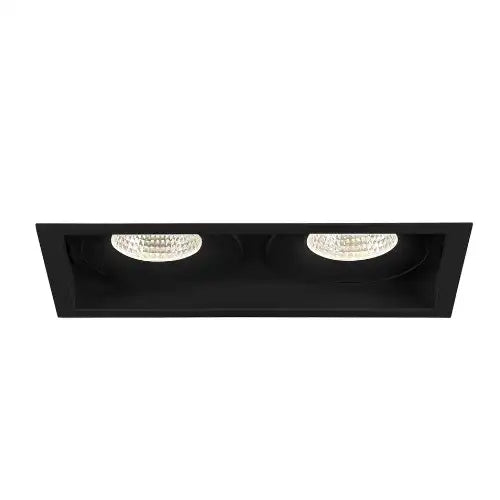 Eurofase Lighting 35145-35-01 6-in 52W Amigo Downlight w/ Trim, 2-Light, 120V-277V, 3500K, Black Finish
