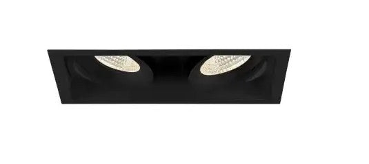 Eurofase Lighting 35146-30-01 6-in 52W Amigo Downlight w/ Trim, 2-Light, GIM, 120V-277V, 3000K, Black Finish