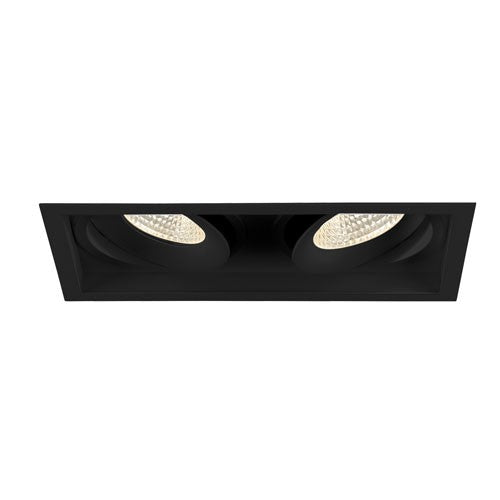 Eurofase Lighting 35146-35-01 6-in 52W Amigo Downlight w/ Trim, 2-Light, GIM, 120V-277V, 3500K, Black Finish