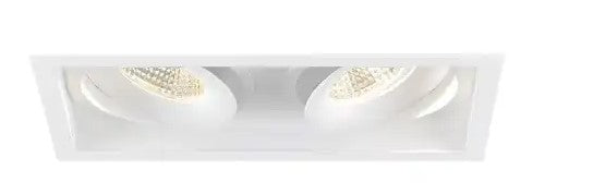 Eurofase Lighting 35146-35-02 6-in 52W Amigo Downlight w/ Trim, 2-Light, GIM, 120V-277V, 3500K, White Finish