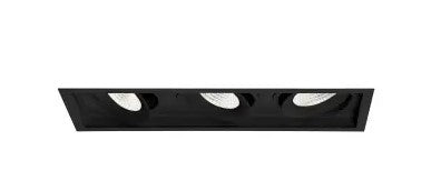 Eurofase Lighting 35148-30-01 6-in 78W Amigo Downlight w/ Trim, 3-Light, GIM, 120V-277V, 3000K, Black Finish