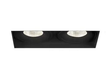 Eurofase Lighting 35355-30-01 6-in 52W Amigo Downlight w/o Trim, 2-Light, 120V-277V, 3000K, Black Finish