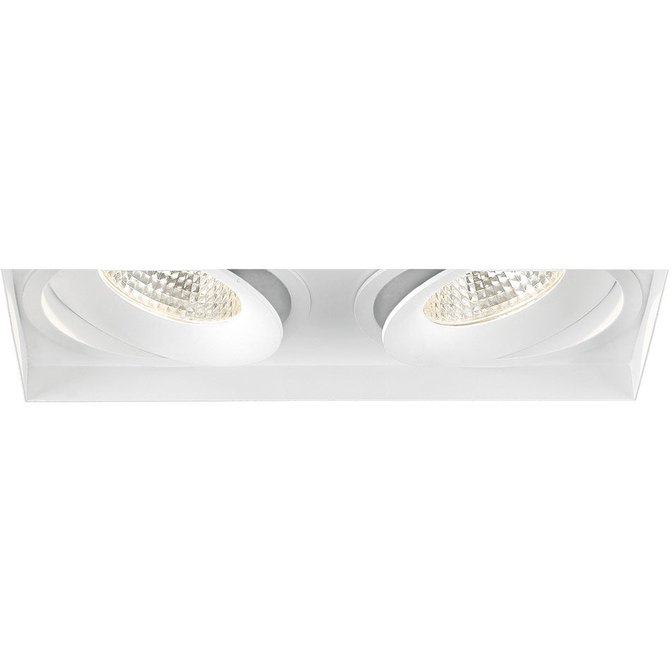 Eurofase Lighting 35356-35-02 6-in 52W Amigo Downlight w/o Trim, 2-Light, GIM, 120V-277V, 3500K, White Finish